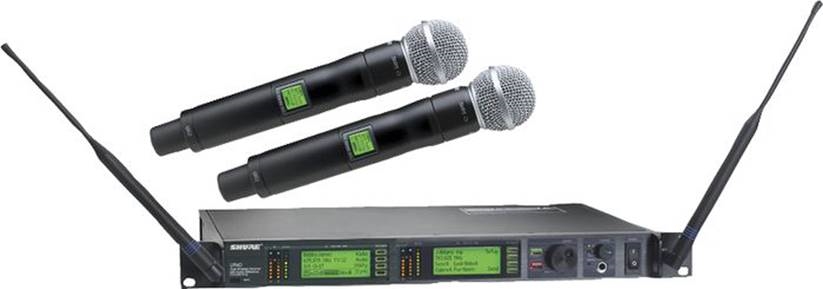 2st trådlösa mikrofoner inkl. mixer